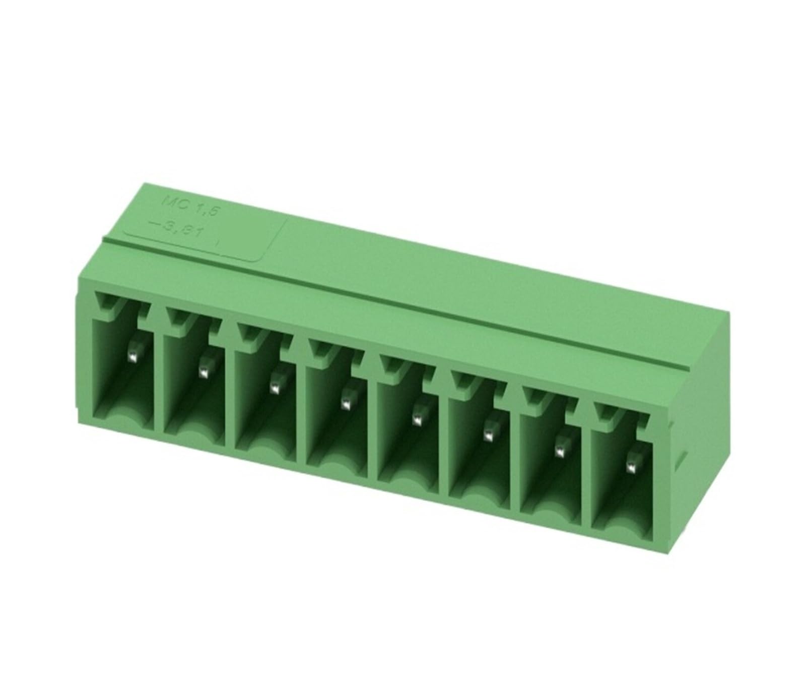 Bloques de terminales enchufables MC 1,5/8-G-3,81 con conector tipo vaso de 8 polos