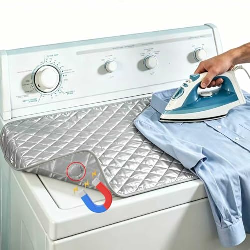 Ninsula 17.7 33.5 Ironing Mat Ironing Pad for Table with Magnetic Edges Foldable Ironing Mat Pad for for Small Apartments Dorm Rooms and RVs