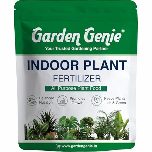 Image of Garden Genie Indoor Plant Fertilizer, 800G | Organic Growth Booster I Suitable For Areca Palm, Jade Plant, Money Plant, Monstera & All Types of Houseplants,Powder