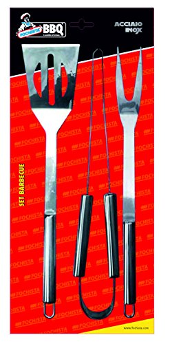 Fochista 4451012 Set Barbecue, Acciaio