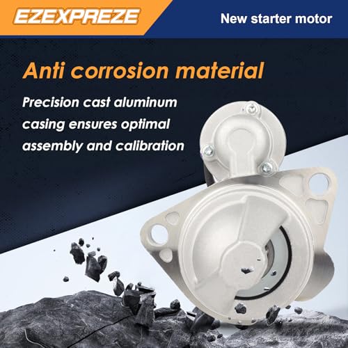 Image of Ezexpreze 6947 Starter Compatible with Chevy Malibu 08-14, Equinox 10-17, Impala 14, Cobalt 08-10, HHR 08-11 & GMC Terrain 10-17 & Buick Lacrosse, 2.0L 2.2L 2.4L, 12V 1.4KW 9-Tooth Clockwise