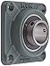 NTN UCF208D1 Light Duty Flange Bearing, 4 Bolts, Setscrew Lock, Regreasable, Contact and Flinger Seals, Cast Iron, 400mm Bore, 4-1/64" Bolt Hole Spacing Width, 5-1/8" Height, 4002lbf Static Load Capacity, 6542lbf Dynamic Load Capacity