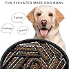 TOBYTO Slow Feeder Dog Bowls Large Medium Breed,Anti-Choking Slow Eating Dog Food Bowl,Non Slip Pet Slower Food Feeding Bowls Large Puzzle Slow Feeder Bloat Stop Maze Dog Dishes,Black