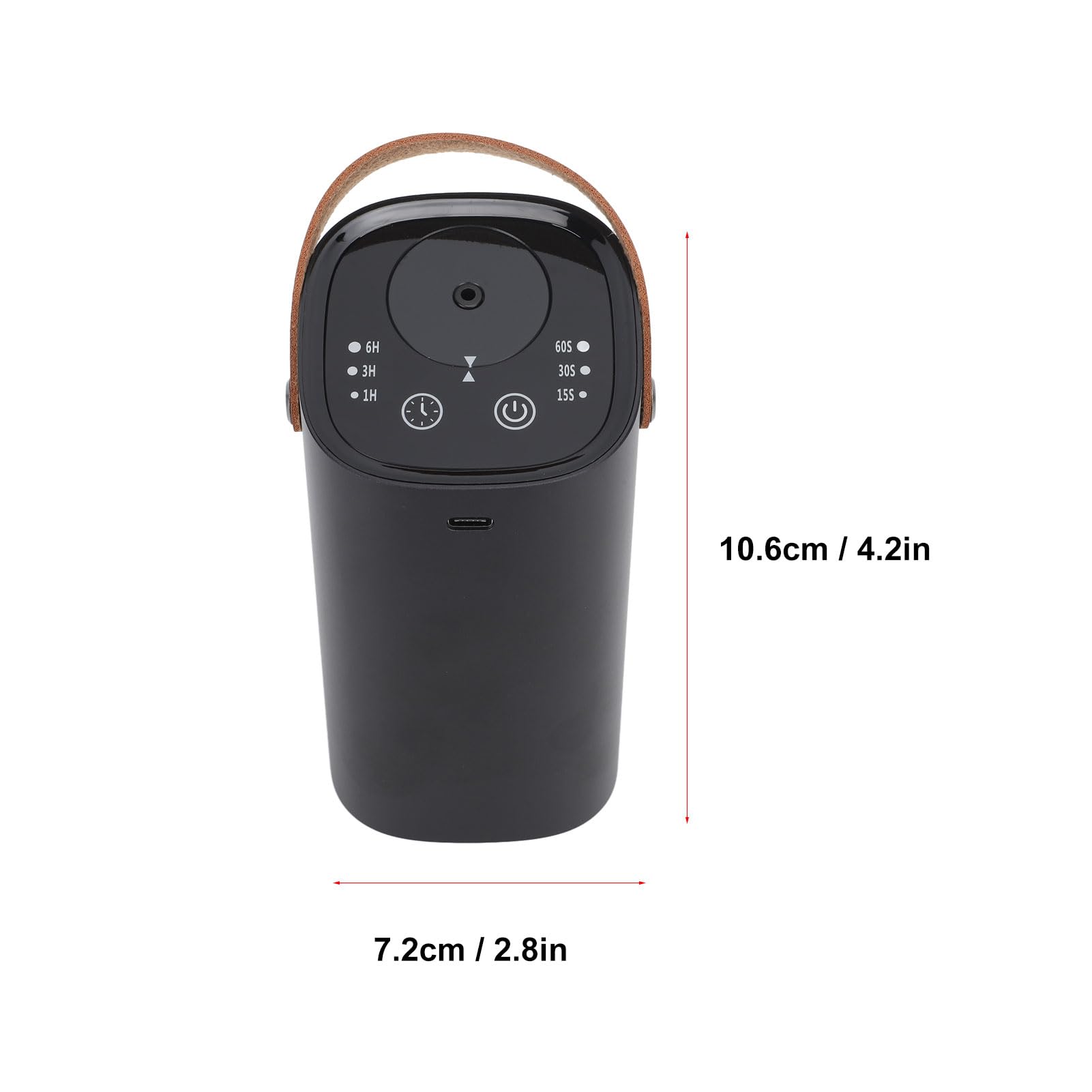 Difusor, Difusor portátil sin Agua para automóvil, Difusor atomizador de Aceite Esencial con Pantalla táctil Inteligente para el hogar, la habitación, los automóviles y la Oficina