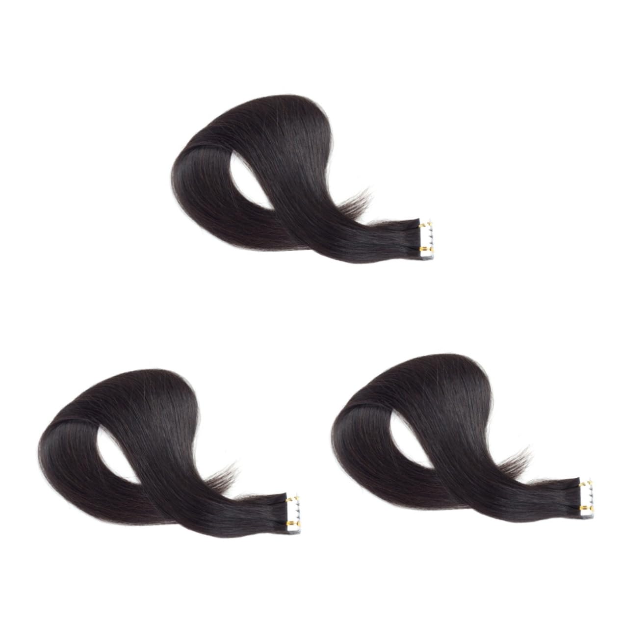 minkissy 3pcs real hair wig seamless hair extention human hair wigs tape in hair straight hair extensions invisible Xuchang