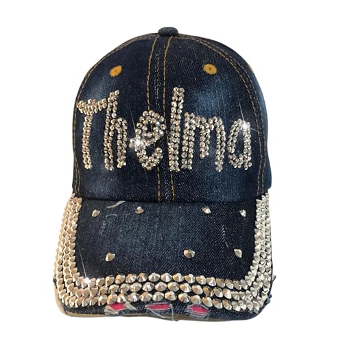 Popfizzy Bling Thelma and Louise Hats for Women Great for Girls Night Out Matching Denim Blue Caps2