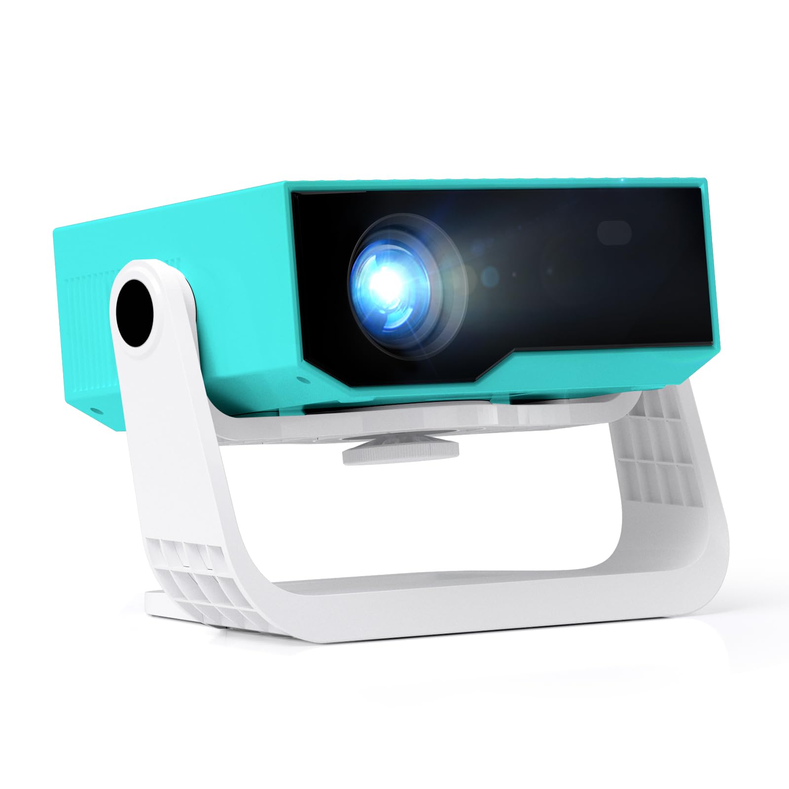 ZDK Smart Projector with WiFi & Bluetooth: Android 14 OS 1GB+8GB, 1080P 240 ANSI, 4K Decoding, Built-in Streaming Apps & AirPlay/Miracast, Indoor Home Theater (Blue 1)