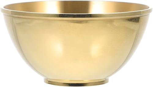 ARTIBETTER Cuenco de cobre para ofrendas de Buda Recipiente decorativo para agua divina Cuenco de cobre para meditación y rituales y acabado liso