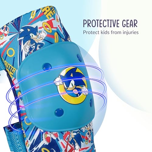 Image of Kids Elbow and Knee Pads, Protective Gear Set, Adjustable Straps