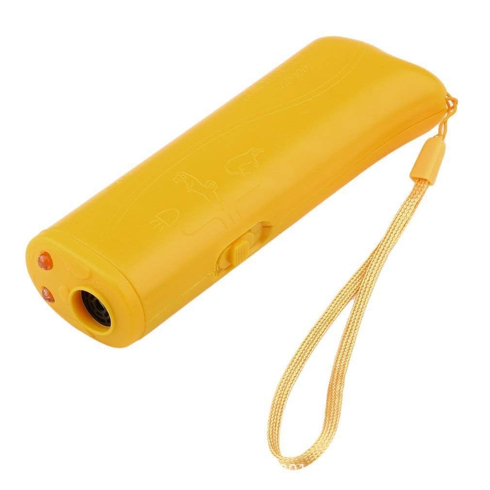 KYKHT Handheld Dog Repellent Trainer, 3 in 1 Anti Barking Device with LED Flashlight, Ultrasonic Dog Deterrent and Bark Stopper Dog Trainer Devices - Training Tool/Stop Barking (Yellow) (B0DGGT8ZN3) Amazon Price History, Amazon Price Tracker