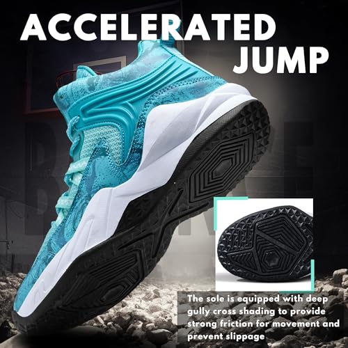 CJSPORX Men Women Basketball Shoes Breathable Non Slip Outdoor Fashion Sneakers3