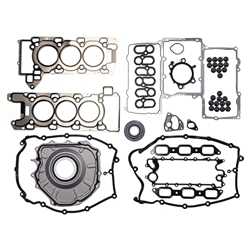 Image of AJ126 Engine Cylinder Head Gasket Set Compatible with Jaguar F-Pace 2017-20, F-Type 2014-20, XF 2014-20, XJ 2014-19, XE 2017-19 3.0L V6, Discovery LR4 2014-2016