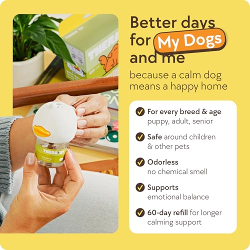 Image of TheraPetMD 3-Pack 180-Days Dog Calming Diffuser Kits - Dog Pheromone Diffuser for Stress, Destructive Behavior, Pee Accidents, Separation Anxiety, Aggression & Chewing - Each Include 180-Days Refills