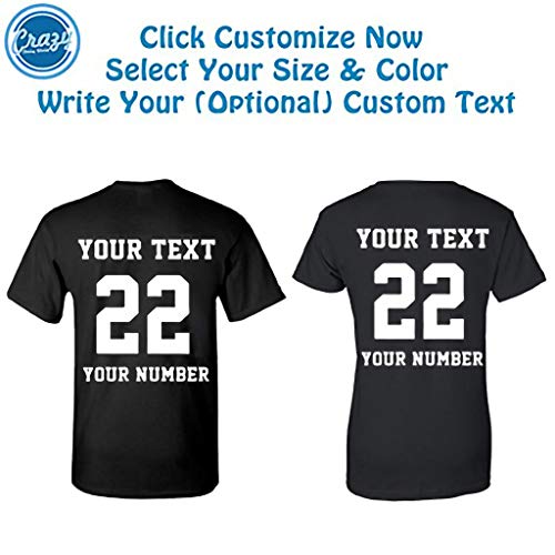 CRAZYDAISYWORLD Customized Matching Couples Text Name Design T-Shirt - Multi Colors Couple Unisex T-Shirt - Couple T-Shirt3