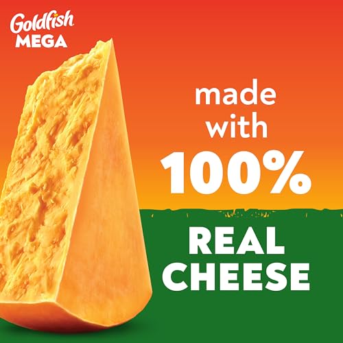 Image of Goldfish Mega Bites Cheddar Jalapeno Crackers, 5.9 Oz Bag