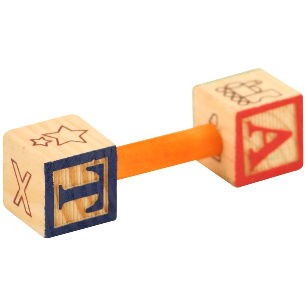 Super Bird Creations SB356 ABC Barbell Bird Foot Toy, Medium/Large Bird Size, 4