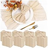 100 Pieces Cloth Napkins Beige...