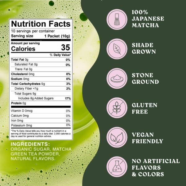 Té Matcha Lavanda 10 Sticks Premium Antioxidante miniatura 2