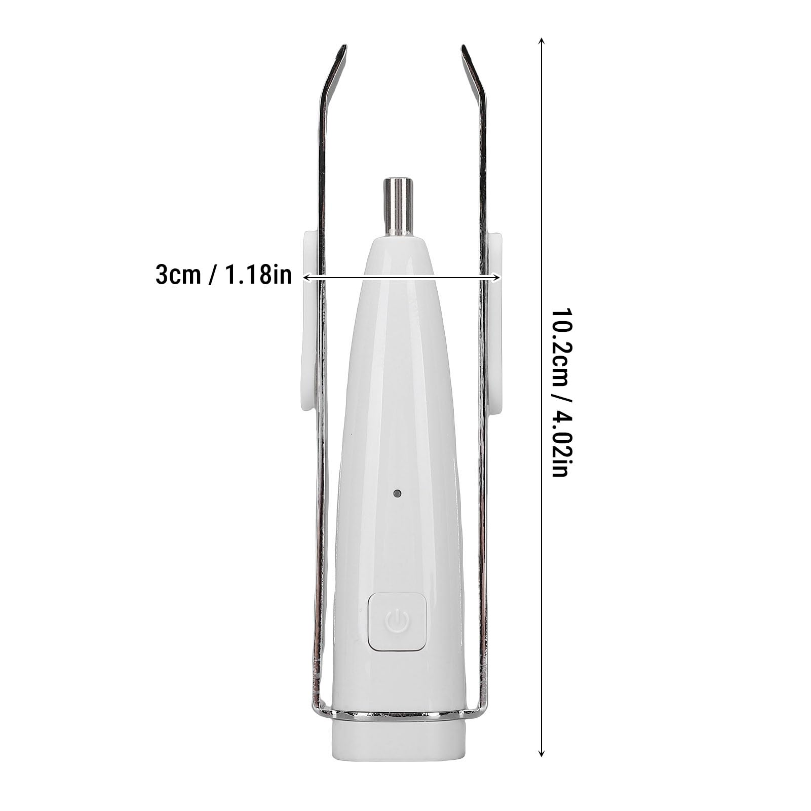 Denash Pinzette Inclinate per Fotocamera a LED, Pinzette per Sopracciglia con Luce e Ingrandimento 10X, Illuminate per Depilazione con Fotocamera per una Toelettatura Precisa (WHITE)