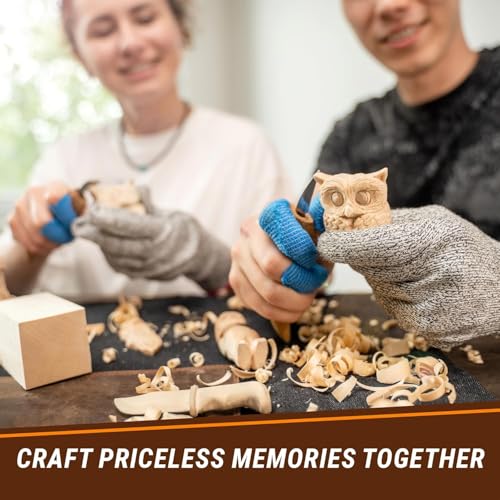 Image of BeaverCraft Basswood Carving Blocks BW18 pcs Whittling Wood for Crafts - Soft Carving Wood - Basswood Kit 2 Different Sizes - Unfinished Wooden Blocks for Carvers