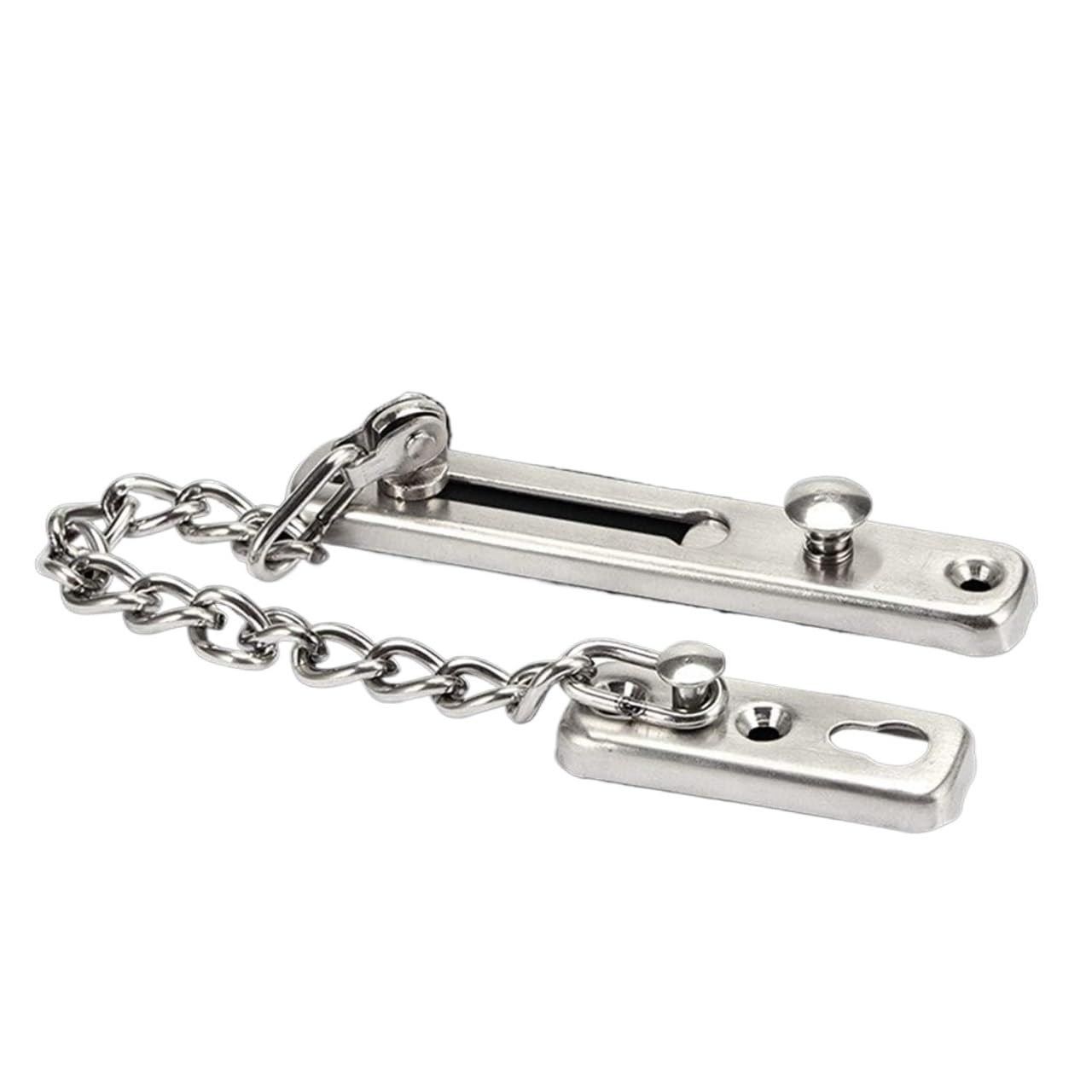 LKLNKVL door chain, Door Chain Lock Security Anti-Theft Latch 304 Stainless Steel Hardware