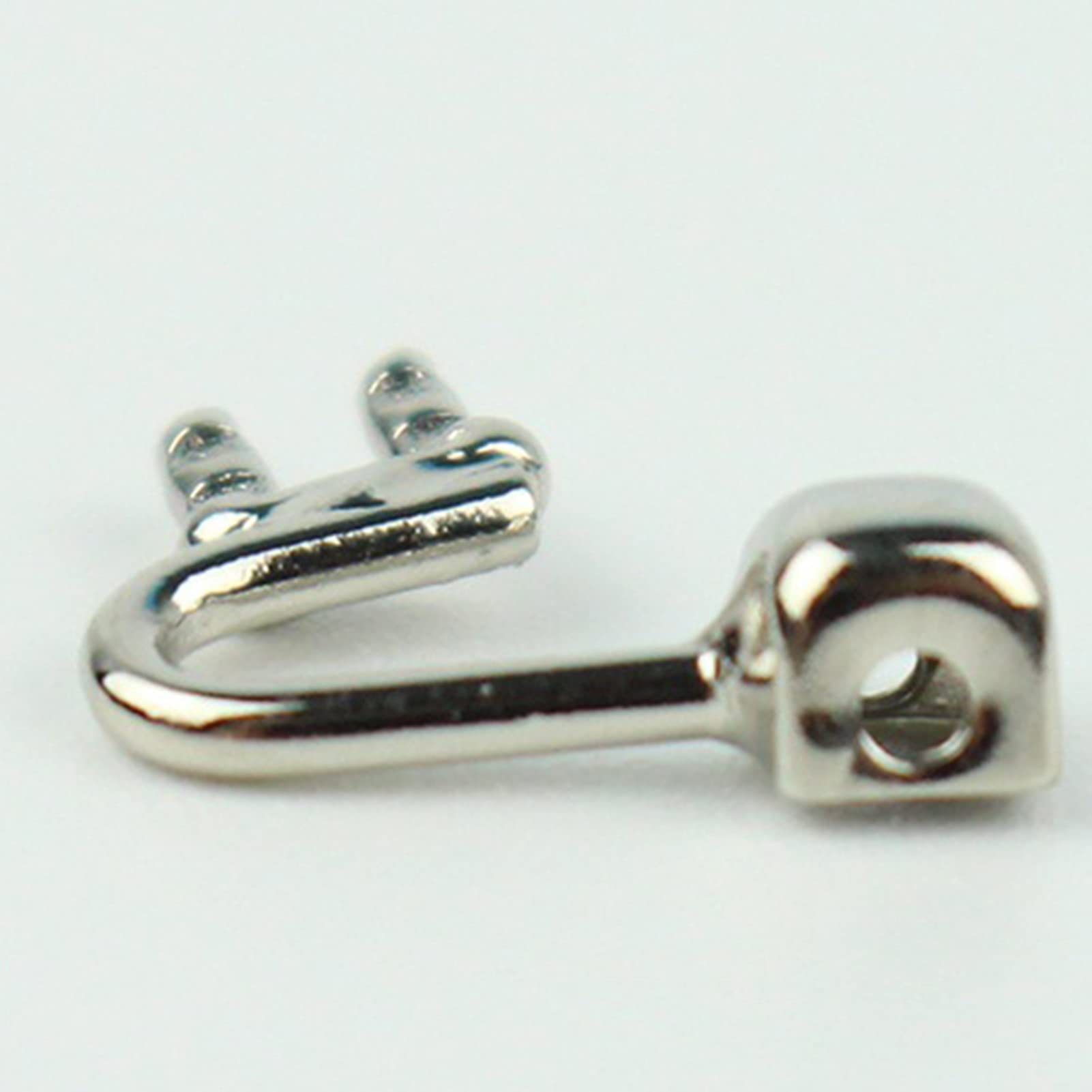 100 pièces (50 paires) bras de plaquettes nasales for lunettes, support de plaquette nasale en acier inoxydable, accessoires de réparation de lunettes, accessoires de charnière de lunettes.
