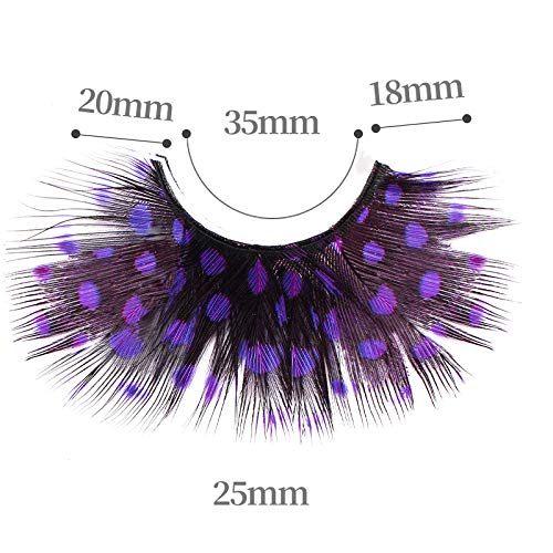 Dorisue Maleficent Sleeping Beauty Purple Eyelashes Sleeping Beauty colored Eyelashes Shiny Long and Thick False Eyelashes Extension Evil Queen eyelashes - Image 3