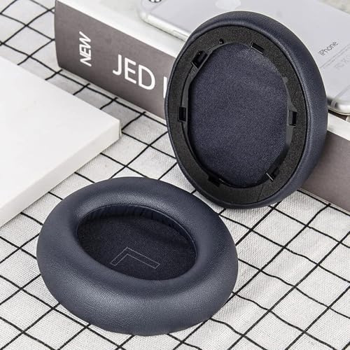 Almohadillas de repuesto para orejas para auriculares Anker Soundcore Life Q30 Q35, cojines suaves de espuma, cubierta de cuero protein (Azul) miniatura 3