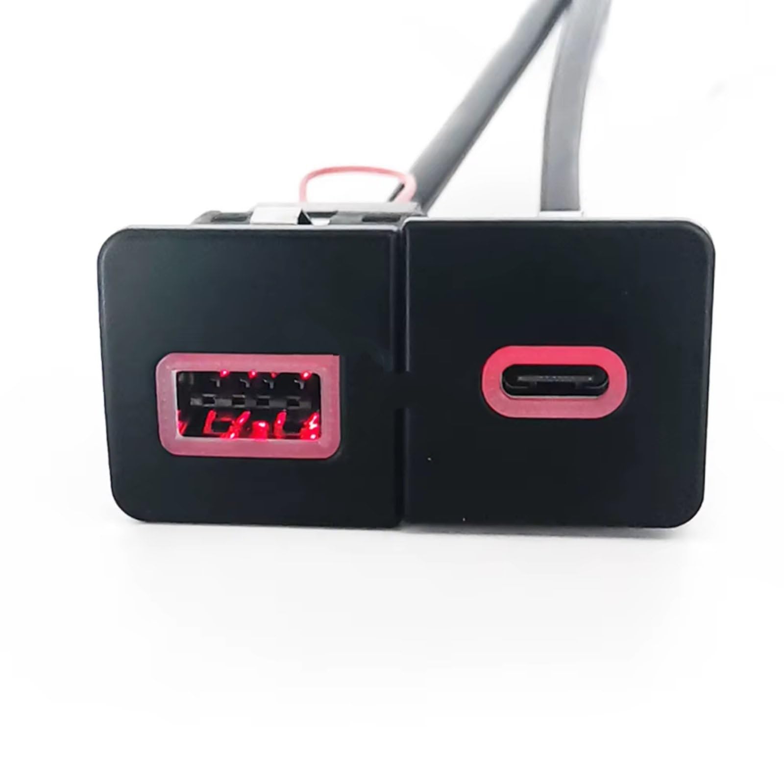 Faro Modulo Driver Presa USB Console Compatibile Con Golf 6 Jetta 5 2006-2012 Auto Per Presa Caricabatterie QC3.0 PD Per Adattatore Alimentazione Ricarica Di Tipo C