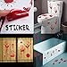 Pawliss Halloween Crime Scene Decoration Kit, Caution Tape,One Chalk, Bloody Handprints Footprints Wall Stickers, Haunted House Bloody Window Decals, Halloween Decorations for Home