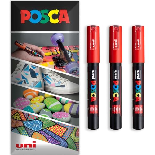 Posca - Water-based permanent marker, multi-use on surfaces, PC-1...