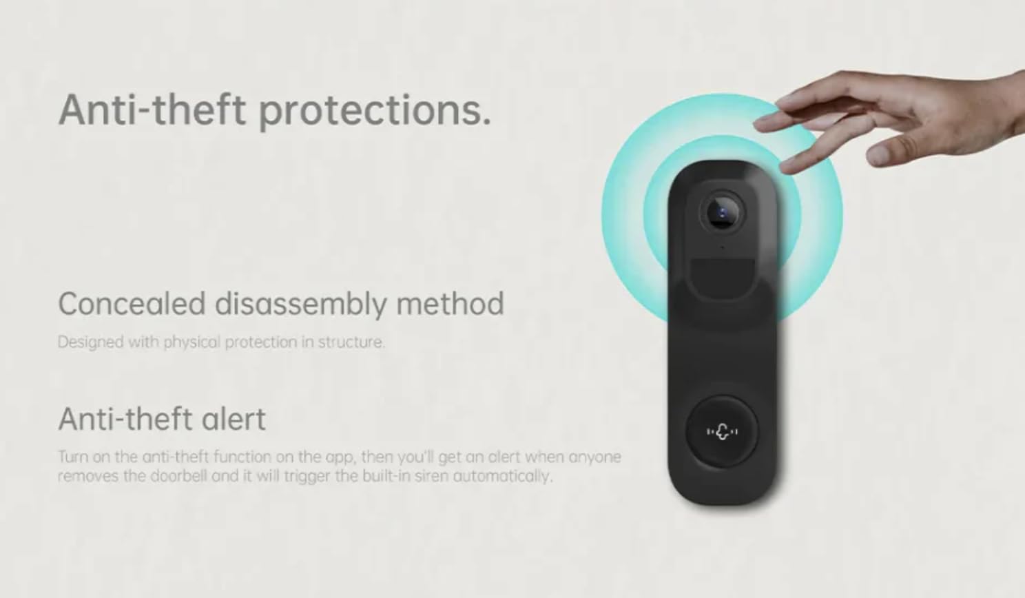 VicoHome DB2 Bezprzewodowy wideodzwonek z kamerą – wideo 2K, bateria, inteligentne wykrywanie ludzi AI, noktowizja, dwukierunkowy dźwięk, inteligentne alerty – kompatybilny z aplikacją VicoHome