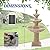 Dephet Italian Solar Water Fountains Outdoor Garden Decor - 48.4''H Fountains and Waterfalls Outside, Large Cascading Indoor Floor-Standing Resin Bubbler Fountain Features W/Pump for Patio, Backyard