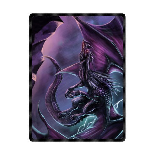 YISUMEI - Soft Fleece Blanket - Magic Dragon,150 x 200 cm Throw Suitable for Bed or Sofa
