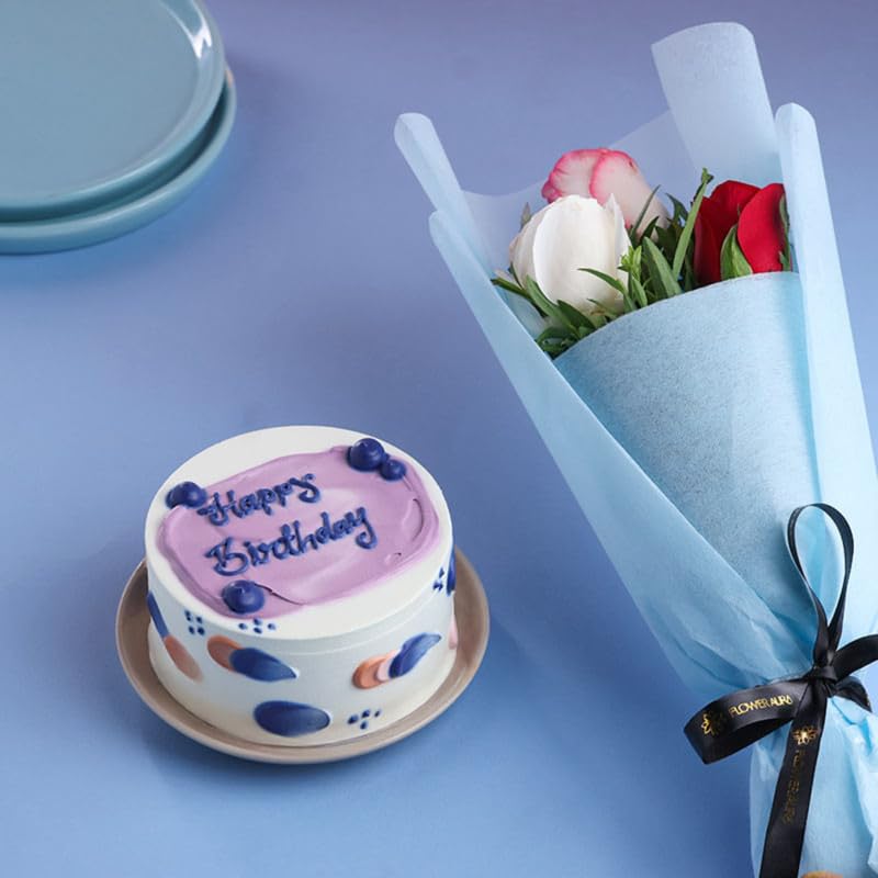 FlowerAura Premium Combo of Fresh Live 3 Mix Roses Flower Bouquet With 300g Chocolate Cake | Birthday Gift For Girlfriend, Boyfriend, Husband, Wife, Parents, Friends & Colleagues(Same Day Delivery)-image-26
