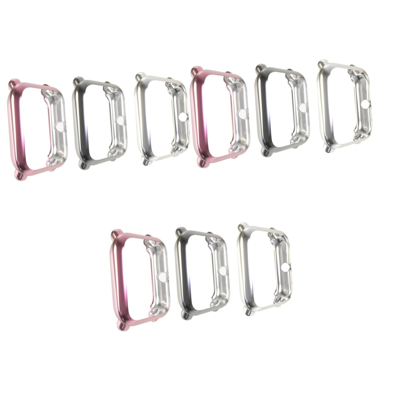 OSALADI 9 Pcs Smartwatch Accessory Case Protector Watch Bumper Frame Accessories Watch Shockproof Protector Built in Bumper Protector Protective Case Ultra-Slim All Inclusive The Se Yu