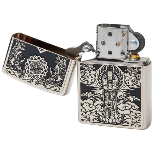 Encendedor Zippo Aceite Piedra Plateado miniatura 5