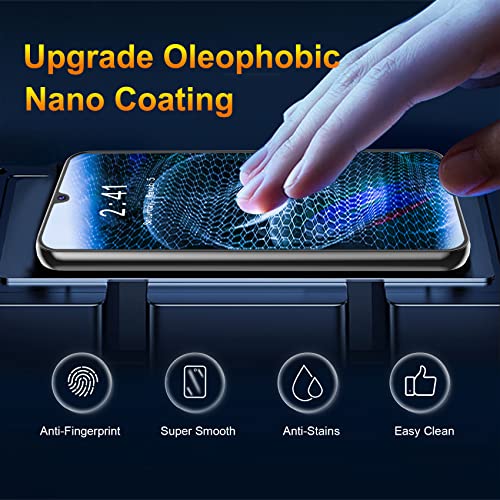 Image of QsmQam 3 Pack Screen Protector for Samsung Galaxy A34 5G + 3 Pack Camera Lens Protector, Ultra HD Tempered Glass, 9H Hardness, Anti Scratch, Easy Installation - Case Friendly