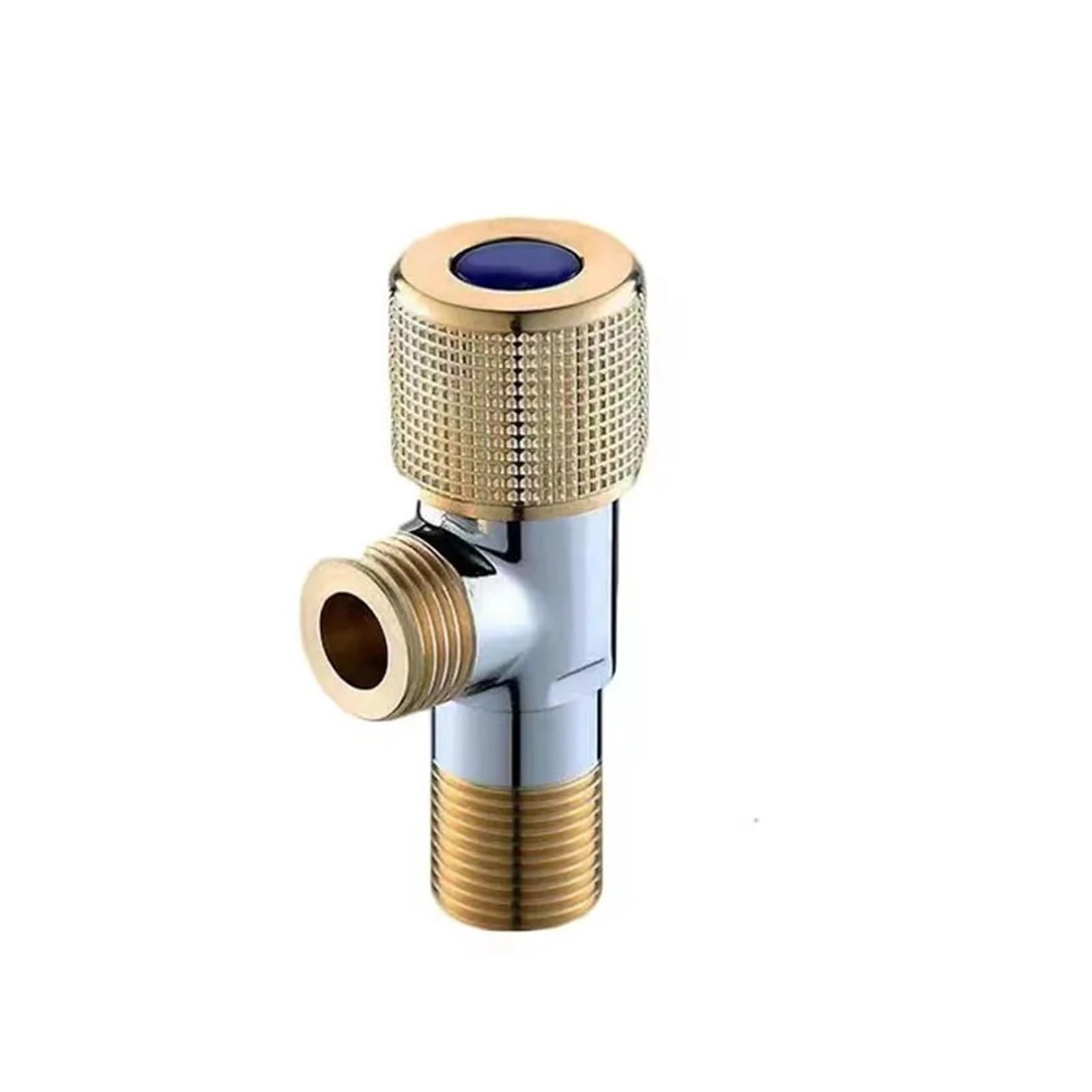 tap Angle Valve, Brass Angle Valve Hot and Cold Water Stop Bathroom Faucet Inlet Toilet Kitchen Heat Resistant(C)(A)