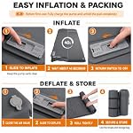 OGERY 3.15" Memory Foam Sleeping Pad, Self-Inflating with Electric Pump - Image 6