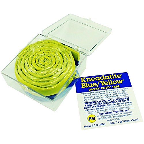 Kneadatite Polymeric Systems Blue/Yellow Epoxy Putty Tape 90cm Green Stuff