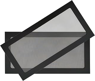 120 x 240mm Desktop Computer Case Fan Dust Filter with Magnet, Ultra Fine Nylon Mesh, Upgrade Smooth Airflow, Black Color - 2 Pack