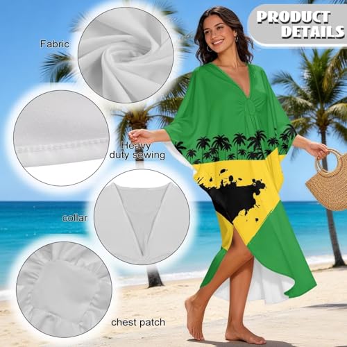 Caftán de verano para mujer vestido de playa sofisticado de alta caída 6