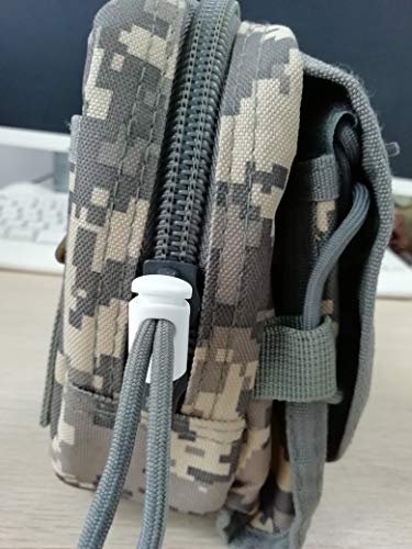 Dyzd Plastic Cord Lock End Spring Stop Toggle Stoppers Heavy Duty Cord Lock Ideal For Lanyard,Luggage,Clothing,Backpack And Various Kinds Of Outdoor And Gym Products(20Pcs,White) #TOP2