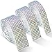 Strasssteine Selbstklebend, 3 Rollen Glitzersteine Selbstklebend, Glitzerband Selbstklebend mit 3 mm Strass, Bordüre Strassband Selbstklebend Kristallrollen für Spiegel Auto Anzschuhe möbel Dekoration