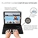 eoso Keyboard Case for Apple iPad 4th Gen 2012, iPad 3rd Gen 2012, iPad 2 2011 Folding Leather Folio Cover with Removable Bluetooth Keyboard(Black)