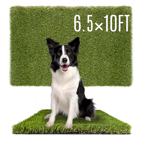 Image of SUNTURF Dog Grass Pads 6.5 x 10 FT Artificial Grass Pee Pads for Dogs Potty Fake Grass Rug Turf Mat for Dogs Training Indoor Outdoor Garden Lawn Artificial Grass Rug