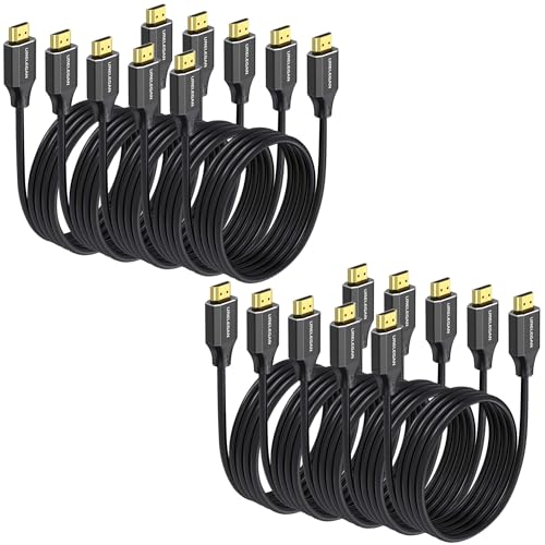 URELEGAN HDMI�P�[�u�� 6.6�t�B�[�g 10�{�p�b�N �u���b�N ���� 4K HDMI 2.0 �R�[�h�p�b�N �C�[�T�l�b�g/ARC 3D HDCP 2.2 HDR-PC ���j�^�[ Roku/LG/TV/PS4 PS5/Xbox/Switch/�T�E