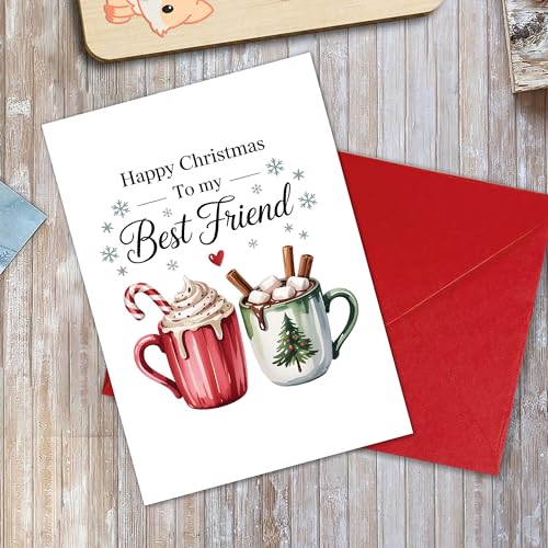 Carte de Noël originale grand format 20,3x13,5 cm avec enveloppe - 4