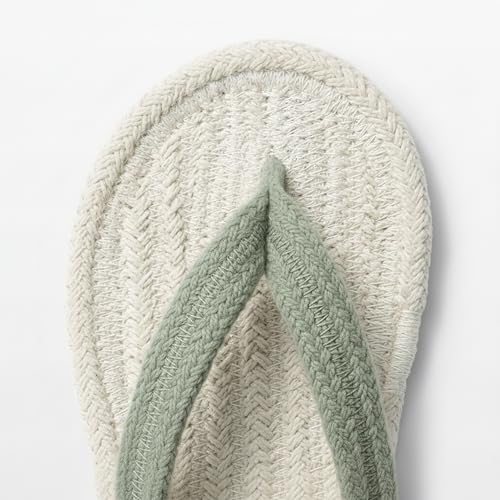 Image of Sohum V Strap Cotton Braided Slippers for Men & Women 1 Pair | Ultra-Soft, Lightweight & Breathable| Handmade Unisex Flip Flops